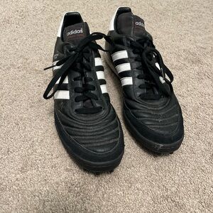 Adidas Men's Black and White Athletic Shoes